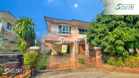 Two-story detached house in Samut Prakan, spacious area, corner unit, good condition, ready to move in ✨