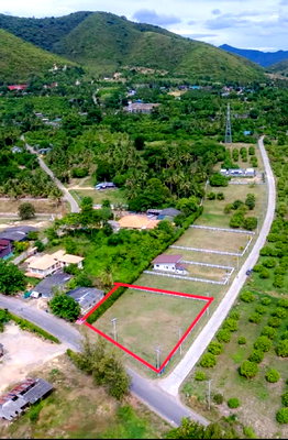 Land for sale : Land for Sale – 340 Sq.wah (1,360 Sq.m.) | Mountain View | Corner Plot | Nong Ta Taem, Pranburi