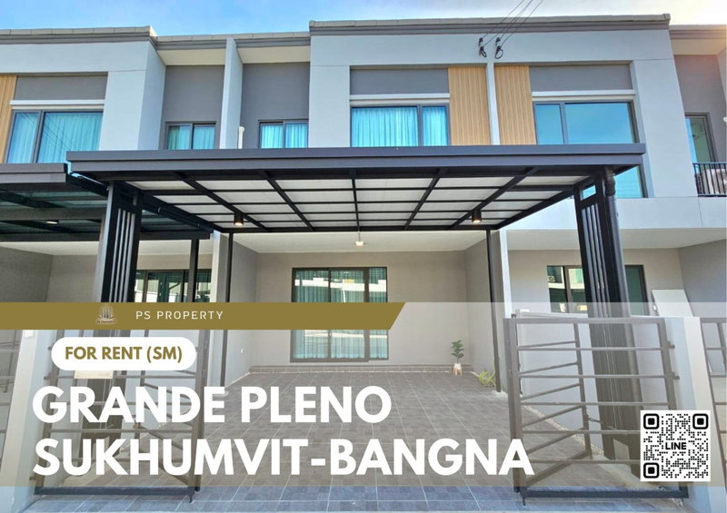 Townhouses for rent : Townhouse for rent 📍 Grande Pleno Sukhumvit-Bangna 📍 3 bedrooms, 2 bathrooms, fully furnished and equipped with appliances