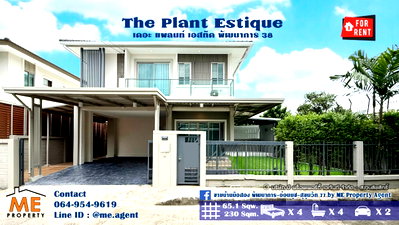 บ้านเดี่ยวให้เช่า : ให้เช่า บ้านเดี่ยว รีโนเวทใหม่ทั้งหลัง เดอะ แพลนท์ เอสทีค พัฒนาการ 38 เฟอร์นิเจอร์ครบ พร้อมเข้าอยู่ทันที  โทร 064-954-9619 (RBE22-65)