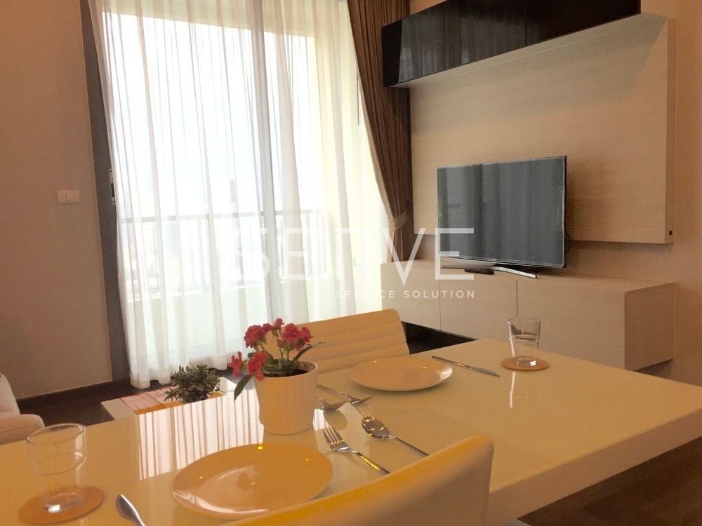 รูป 1 Bed 1 Bath Nice Room Good Location MRT Phetchaburi 60 m. & Singha Complex / For Rent-Q Asoke - รูปที่ 1/8