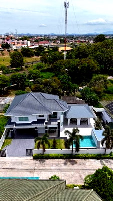 Houses for sale Rubberland : Luxury house for sale, move in ready, Greenfield Villa 2 Village, Pattaya, Bang Lamung, Chonburi