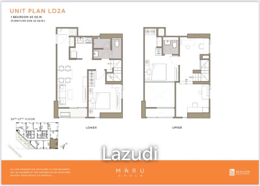 รูป 2 Bed 2 Bath 80 SQ.M Maru Chula - รูปที่ 4/8