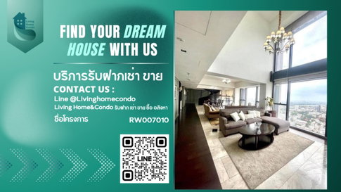 ให้เช่า คอนโดหรู The Met Condominium ห้อง Duplex ตกแต่งสวย วิวแม่น้ำเจ้าพระยา 360 องศา- RW007010