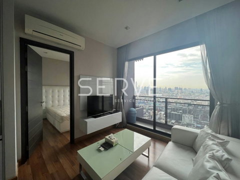 1 Bed with Bathtub City view Nice Room Fully furnished Good Location Close to MRT Thailand Cultural Centre Station @ IVY Ampio