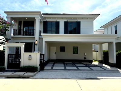 เช่าบ้านเดี่ยว มาร์เก็ต วิลเลจ สุวรรณภูมิ : #A124172 ✅ 2/10/68  ให้เช่าบ้านเดี่ยว Setthasiri Bangna Km.10 📲📢สอบถาม ld line @condoboy