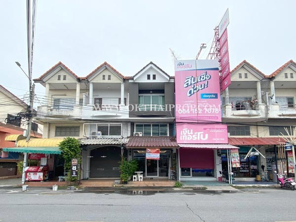 ขายอาคารพาณิชย์ : อาคารพาณิชย์ 3 ชั้น หมู่บ้านบัวทอง4 บ้านกล้วย-ไทรน้อย บางบัวทอง นนทบุรี