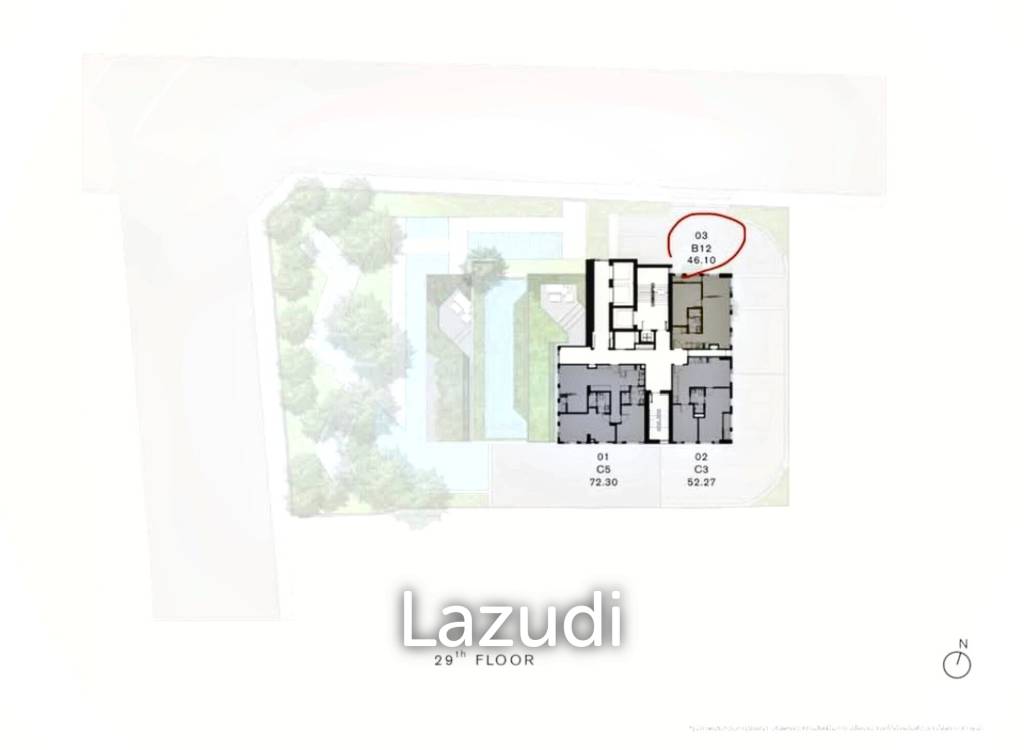 รูป 1 Bed 1 Bath 45 SQ.M Chapter Chula-Samyan - รูปที่ 13/13