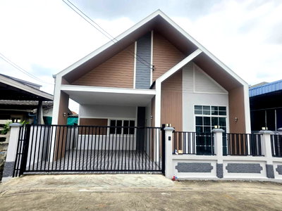 บ้านเดี่ยว กรุงเทพมหานคร : บ้านเดี่ยวสไตล์นอดิก ชั้นเดียว ตกแต่งใหม่ทั้งหลัง หมู่บ้าน บัวขาว ถนนรามคำแหง174 มีนบุรี ใกล้รถไฟฟ้ารามคำแหง ทางด่วนมอเตอร์เวย์ โรงพยาบาล ห้างฯ
