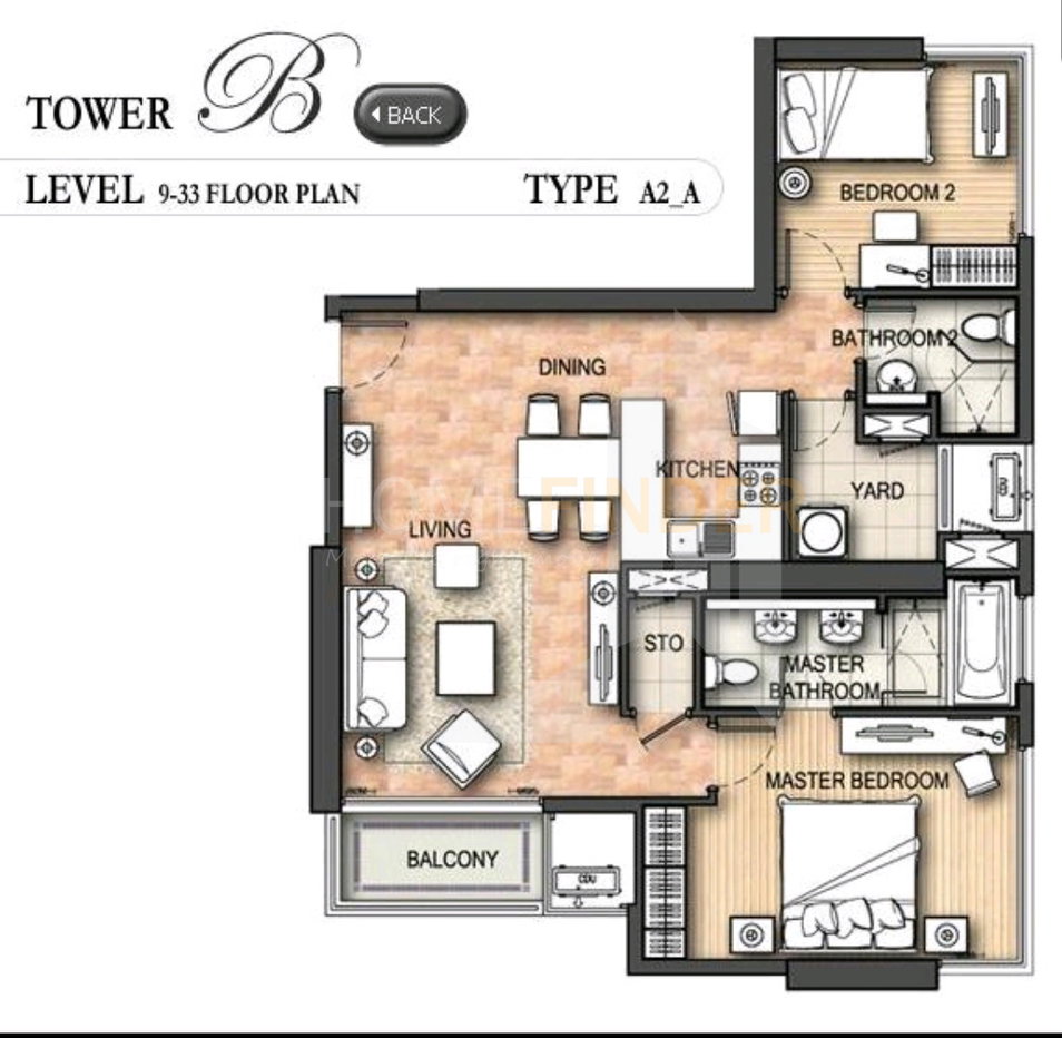 รูป Aguston Sukhumvit 22 2 bedrooms, for sale - รูปที่ 28/28