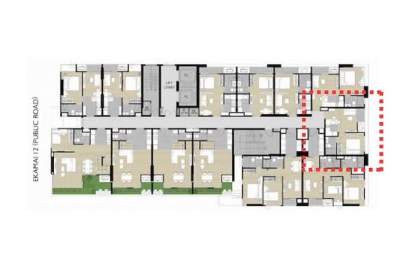 รูป คอนโด 1 ห้องนอน ขาย M Thonglor 10 ใกล้ BTS ทองหล่อ (ID 2338836) - รูปที่ 5/16