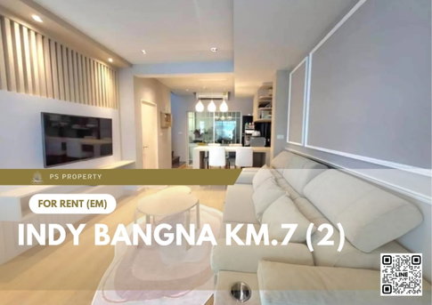 ทาวน์เฮ้าส์ให้เช่า 📍 Indy Bangna Km.7 (2) 📍 2 ห้องนอน 3 ห้องน้ำ บ้านใหม่ ตกแต่งครบ