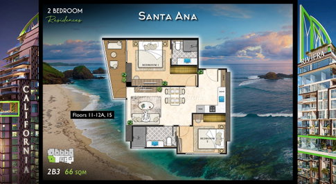 🛏️ 2 ห้องนอน - 🛁 2 ห้องน้ำ - 🏙️ Sea View - 🇹🇭 ชื่อไทย - 🏢 The Riviera California Pattaya - รหัส: CFN04