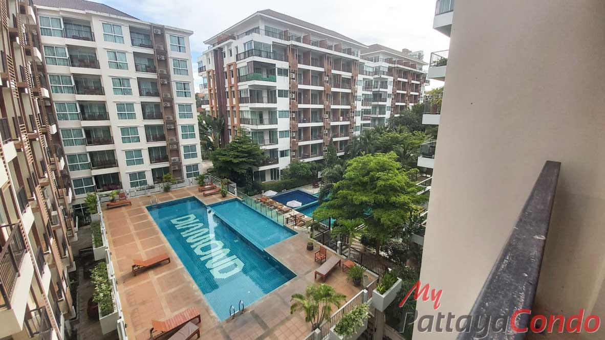 รูป 🛏️ Studio - 🛁 1 ห้องน้ำ - 🏙️ Pool View - 🇹🇭 ชื่อไทย - 🏢 Diamond Suites Resort Pattaya - รหัส: DS14 - รูปที่ 10/10