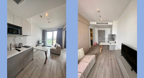 🛏️ 1 Bed - 🛁 1 Bath - 🏙️ Sea View - 🌏 FOREIGN name - 🏢 Aeras Beachfront Condominium Jomtien - Ref: AERAS19