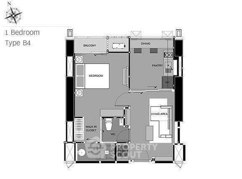 1 ห้องนอน ชั้น 53 RHYTHM Phahon-Ari ใกล้ BTS สะพานควาย (ID 300925)
