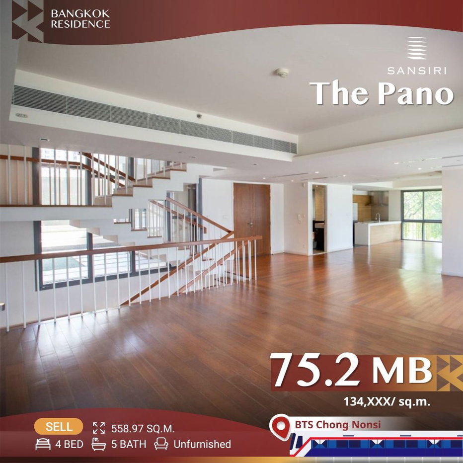 รูป Luxury Unit✨ราคาดีที่สุด ห้องใหญ่ วิวสวย✨ The Pano ใกล้ BTS ช่องนนทรี - รูปที่ 1/14