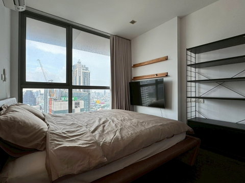 ST309 ให้เช่า Ideo Q พญาไท – ห้อง Duplex เพดานสูง วิวสวย ชั้นสูง ใกล้ BTS เพียง 100 เมตร