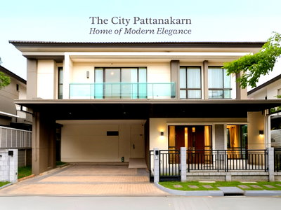 Houses for sale Bangkok : [For Sale] 🔥 Luxury 4-Bedroom House in Pattanakarn — The City Pattanakarn by AP Thailand Well-maintained | Fully Furnished | Move-in Ready