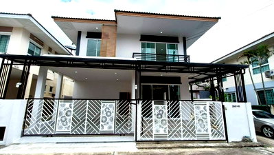 ขายบ้านแฝด : ลดราคาลงเยอะมาก..บ้านแฝดหลังใหญ่ ทำเลหลังริม แต่งใหม่ หมู่บ้านพัฒนาสิริ เดอะไพร์ด ถนนเลียบคลองสอง เขตคลองสามวา มีเฟอร์ฯ ใกล้ทางด่วน