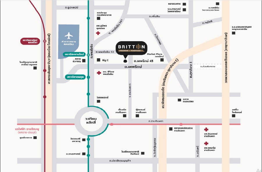 รูป ขายทาวน์โฮมโครงการใหม่ Britton พหล-เทพรักษ์ ใกล้สนามบินดอนเมือง - รูปที่ 11/11
