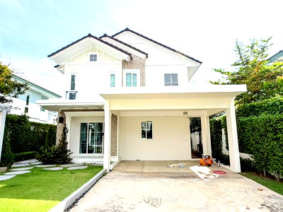 บ้านเดี่ยวให้เช่า : ให้เช่า บ้านเดี่ยว มบ.วิลลาจจิโอ 2 ศรีนครินทร์-บางนา แบบ4 ห้องนอน ตกแต่งสวย ส่วนกลางดี ฟรี wi-fi