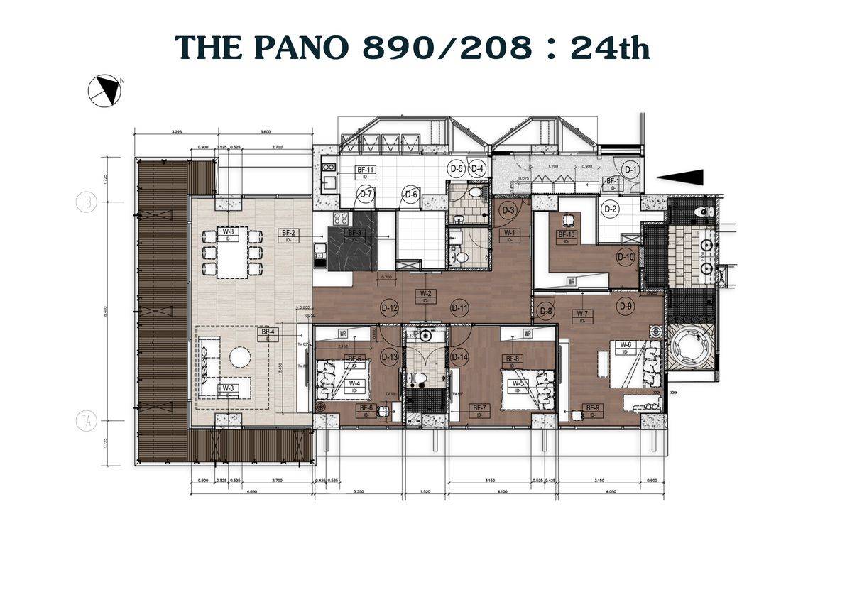 รูป คอนโด 3 ห้องนอน ขนาด 225 ตร.ม. ชั้นสูง ที่ The Pano Rama 3 (ID 2355214) - รูปที่ 32/32