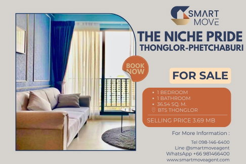 Sale !! city view/pool view, high floor 13++!! 🔥 Code C20230500240..The Niche Pride Thonglor-Phetchaburi, 1 bed, 1 bath, furnished, Special Deal!