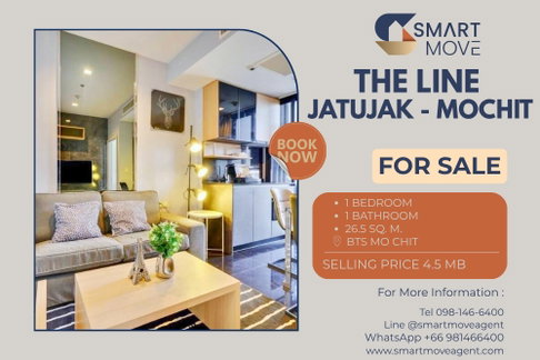 Sale with tenant ! nice view, high floor 30+, Good location! 🔥 Code C20230208422...The Line Jatujak - Mochit, 1 bed, 1 bath, furnished, Special Deal!