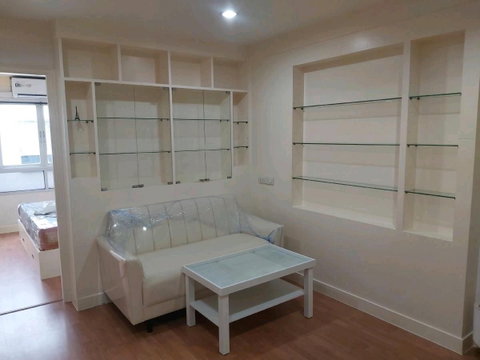 For rent: Lumpini Ville Cultural Center 💫 Prime location! Condo near MRT Huai Khwang, fully furnished, ready to move in. MD-25084800