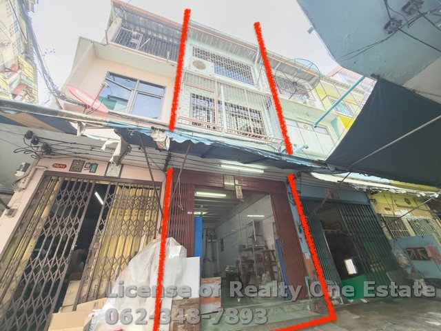 รูป ขายด่วน! ตึกแถว 3 ชั้น ใจกลางเยาวราช ใกล้ MRT วัดมังกร ราคาสุดคุ้ม - รูปที่ 1/15