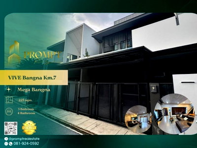บ้านเดี่ยวให้เช่า : UV01869 - VIVE Bangna Km.7 : Mega Bangna