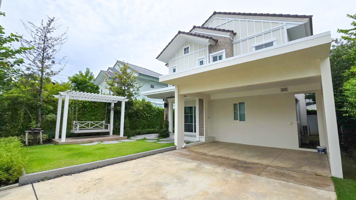 รูป ให้เช่า บ้านเดี่ยว 𝐕𝐢𝐥𝐥𝐚𝐠𝐠𝐢𝐨𝟐 𝐒𝐫𝐢𝐧𝐚𝐤𝐚𝐫𝐢𝐧–𝐁𝐚𝐧𝐠𝐧𝐚 แปลงหน้าสวน ตกแต่งครบ พร้อมเข้าอยู่ - รูปที่ 1/19