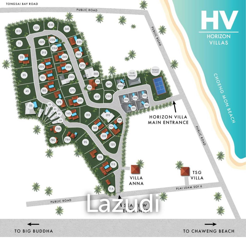 picture Sea View Plot in Gated Community Near Choeng Mon Beach - 5/6