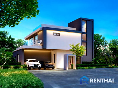 Houses for sale : Luxury 3-bed Villa in Vip Galaxy, Phuket, Pool & Garden, Half-furnished