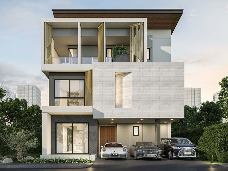 ขายบ้านเดี่ยว : LTH13388 – House for Sale | The Gentry Cultivar Rama 9 | 362 sqm | 3 Beds 4 Baths | 35.9 MB | ใกล้ Airport Link ลาดกระบัง