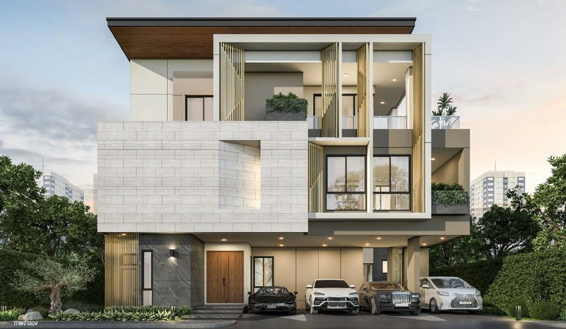 ขายบ้านเดี่ยว : LTH13390 – House for Sale | The Gentry Cultivar Rama 9 | 550 sqm | 5 Beds 6 Baths | 69.9 MB | ใกล้ Airport Link ลาดกระบัง