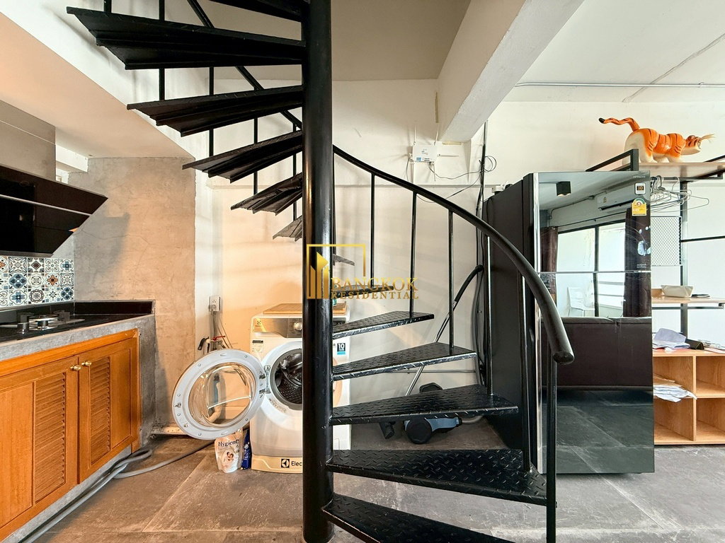 รูป Thonglor Tower | Loft Style 2 Bedroom Duplex Condo For Rent - BR60586CD - รูปที่ 13/22