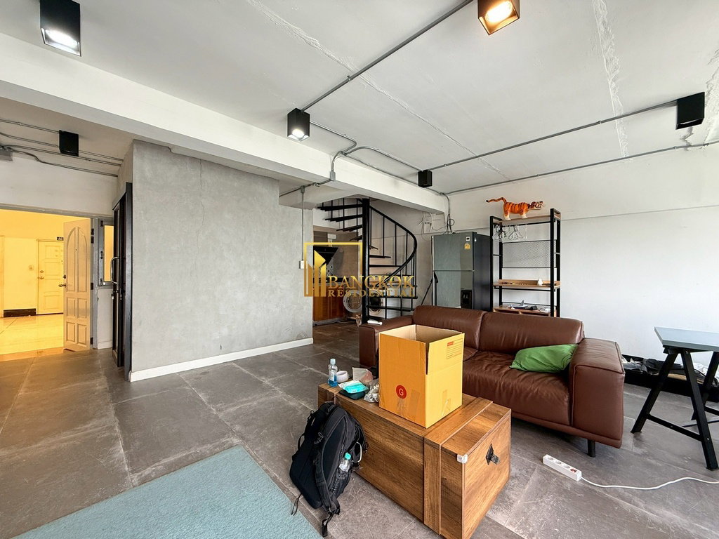 รูป Thonglor Tower | Loft Style 2 Bedroom Duplex Condo For Rent - BR60586CD - รูปที่ 7/22