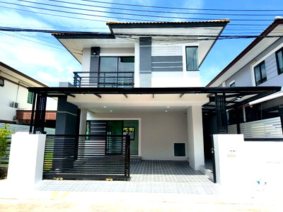 บ้านแฝด ลำลูกกา ปทุมธานี : บ้านโซนลำลูกกา ใกล้ตลาดเลอมาเช่ หมู่บ้านฟ้าปิยรมย์ คลอง6 โซนเนตโต้  นัดชมเลย 085-318-6868