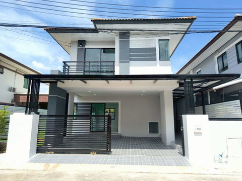 บ้านโซนลำลูกกา ใกล้ตลาดเลอมาเช่ หมู่บ้านฟ้าปิยรมย์ คลอง6 โซนเนตโต้  นัดชมเลย 085-318-6868