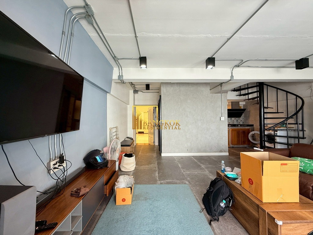 รูป Thonglor Tower | Loft Style 2 Bedroom Duplex Condo For Rent - BR60586CD - รูปที่ 6/22
