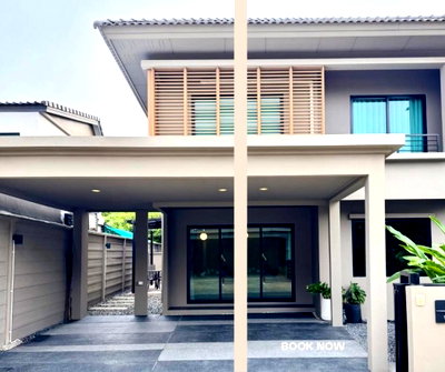 เช่าบ้านเดี่ยว มาร์เก็ต วิลเลจ สุวรรณภูมิ : ให้ เช่า บ้านเดี่ยว Como Botanica Bangna โคโม่ โบทานิก้า บางนา 41.8 ตร.ว. 165 ตร.ม. 3 นอน 3 น้ำ 2 ชั้น จอดรถได้ 2 คัน