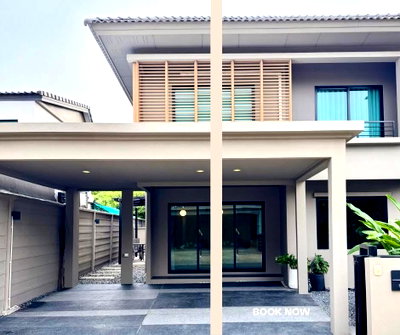 เช่าบ้านเดี่ยว มาร์เก็ต วิลเลจ สุวรรณภูมิ : #A124101 ✅ 28/10/68  ให้เช่าบ้านเดี่ยว Como Botanica Bangna  📲📢สอบถาม ld line @condoboy