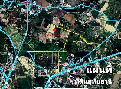Land for sale Uthai Thani : Urgent Sale! Prime Land at a Great Price — Mueang Uthai Thani, near Prince Uthai Thani Hospital. Total area: 21 rai, 1 ngan, and 80 square wah.