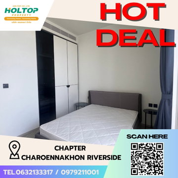 #S4875 For Rent Chapter Charoennakhon Riverside 