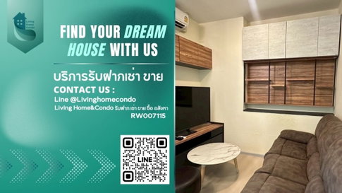 For rent Life Ratchadapisek เฟอร์นิเจอร์ครบ พร้อมเข้าอยู่ ใกล้ MRT ห้วยขวาง- RW007115