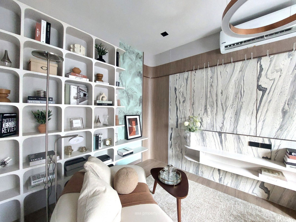 รูป บ้านแฝดแนวคิดใหม่แบบ Leasehold บนถนนรัชดา -พระราม9 - รูปที่ 6/10