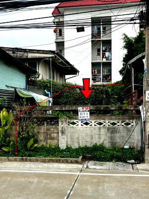 ที่ดิน สถานีรถไฟฟ้าแคราย : ขายที่ดิน 32.5 ตรว. ซอยงามวงศ์วาน 25 ติดถนน ทำเลดี ขายถูก