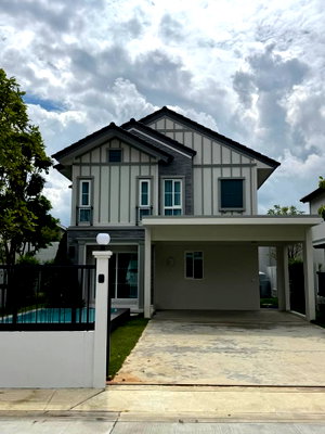 Houses for rent Samut Prakarn : 💥CP-9365💥Single-family house for rent, Villaggio 3 Srinakarin - Bangna👉 Add Line @mastercondo